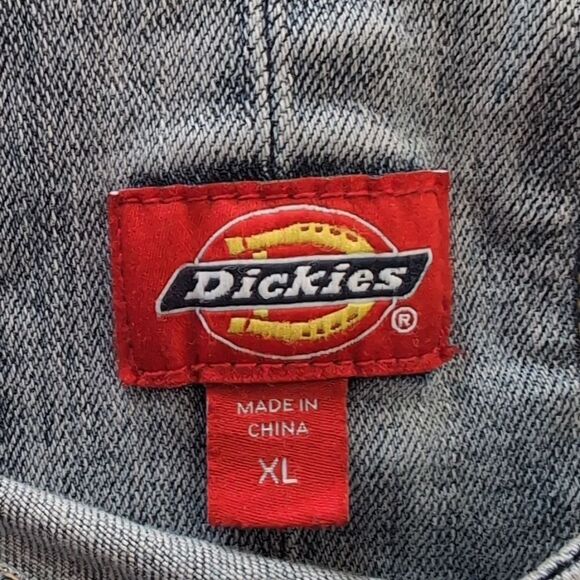 Dickies Girl Dolls Kill Roll Hem Denim Overall Shortalls Sz XL - Picture 6 of 8